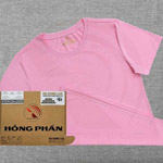 Áo thun unisex supe basic - Hồng phấn