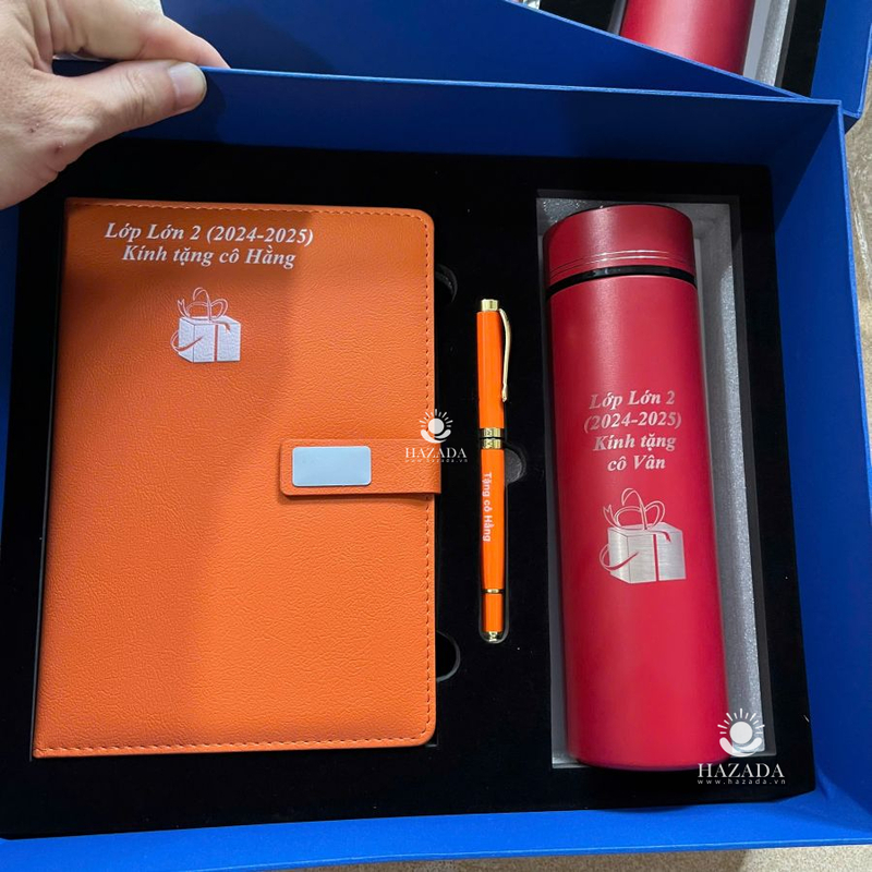 Bộ set quà tặng in logo bình giữ nhiệt