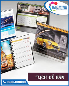 In lịch để bàn