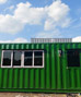 Container văn phòng xanh lá cây 20 ft