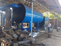 Lò hơi đốt than củi 500kg/h