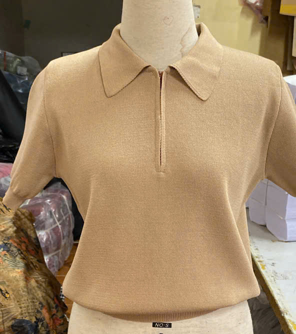 Áo Polo khóa nữ thời trang