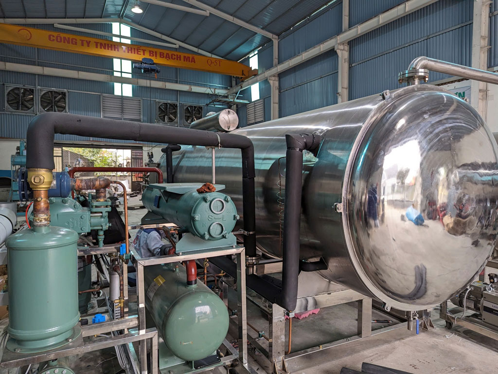 Máy sấy thăng hoa 200kg/mẻ
