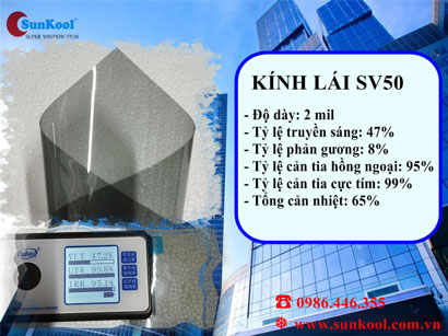 Phim cách nhiệt kính lái SV50