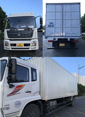 Vận tải nội địa bằng xe tải thùng kín