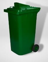 Thùng rác nhựa 240L nắp hở