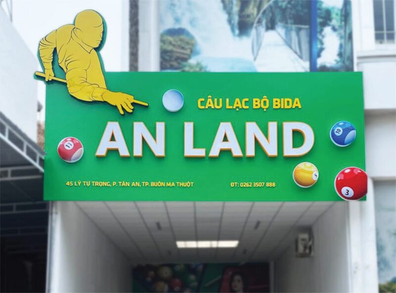 Biển hiệu Alu chữ nổi
