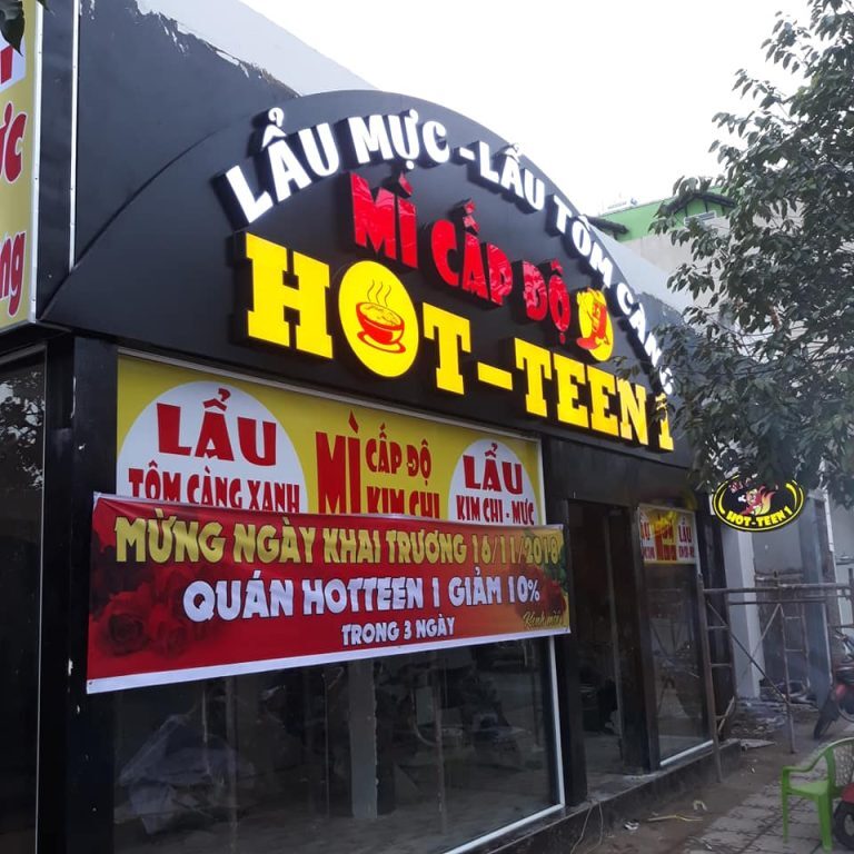 Biển hiệu chữ nổi mica