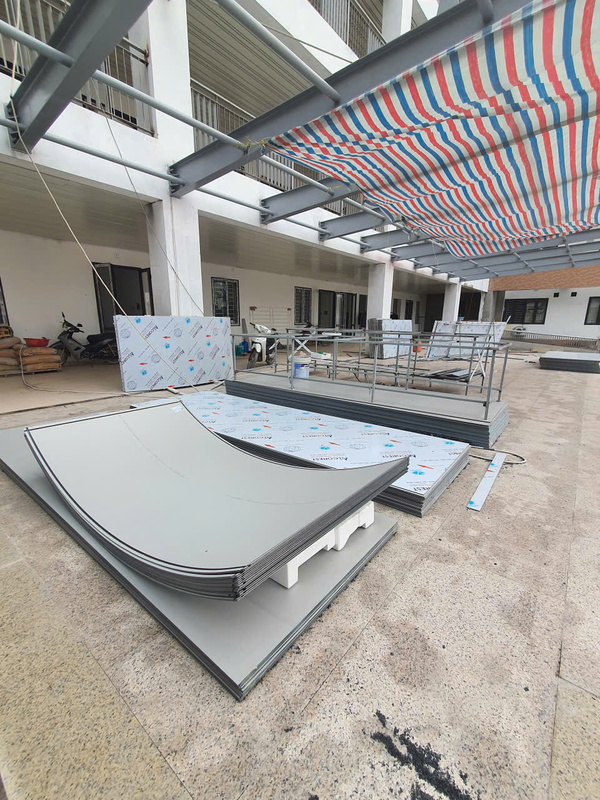 Thi công ốp Aluminium