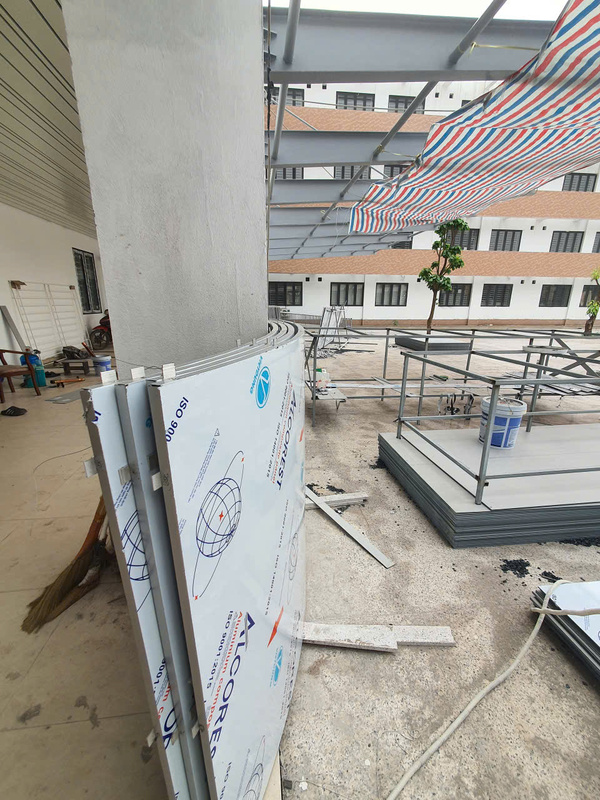 Thi công ốp Aluminium