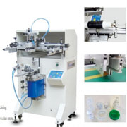 Máy in lụa phẳng tròn 2 in 1