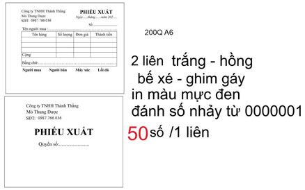 In phiếu xuất nhập kho