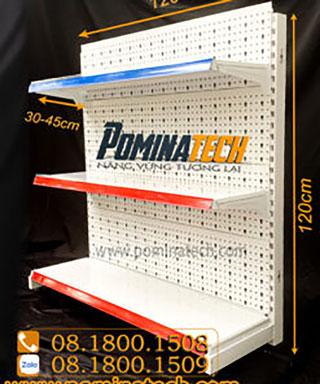 Kệ đơn tôn đục lỗ 3 tầng