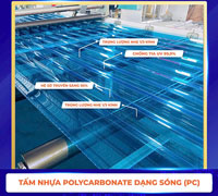 Tập nhựa Polycarbonate dạng sóng