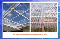 Tập nhựa Polycarbonate dạng sóng