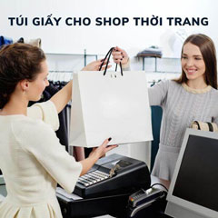 In túi giấy cho shop thời trang
