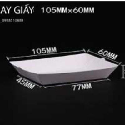 Khay giấy đựng thức ăn nhanh