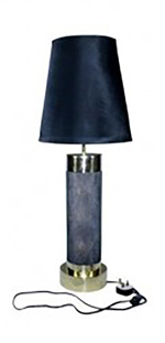 Daphoco Faux Shagreen table lamp with polished