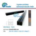 Thanh xương gỗ nhựa ngoài trời TX01