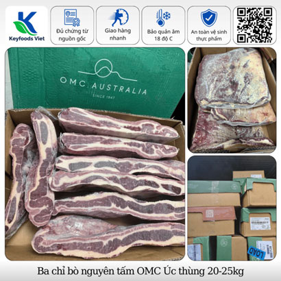 Ba chỉ bò nguyên tấm OMC