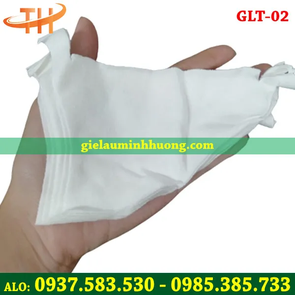 Giẻ lau trắng size nhỏ cỡ bàn tay