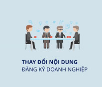 Dịch vụ tư vấn thay đổi nội dung đăng ký doanh nghiệp