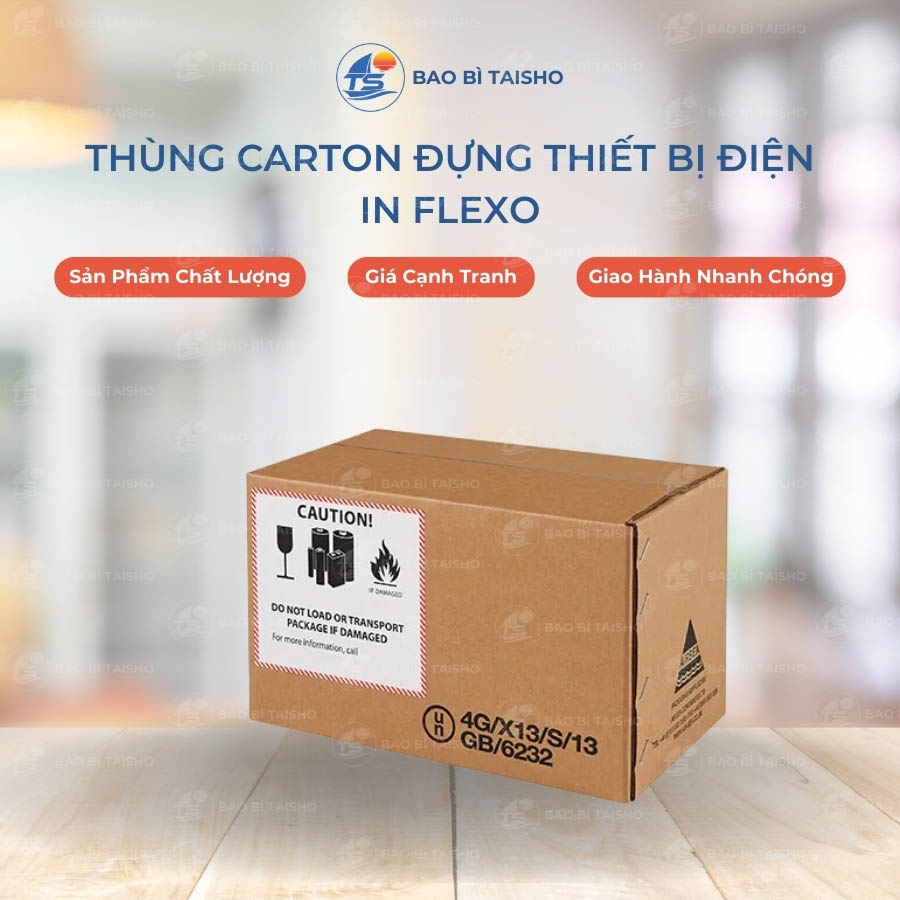 Thùng carton đựng thiết bị điện tử in Flexo