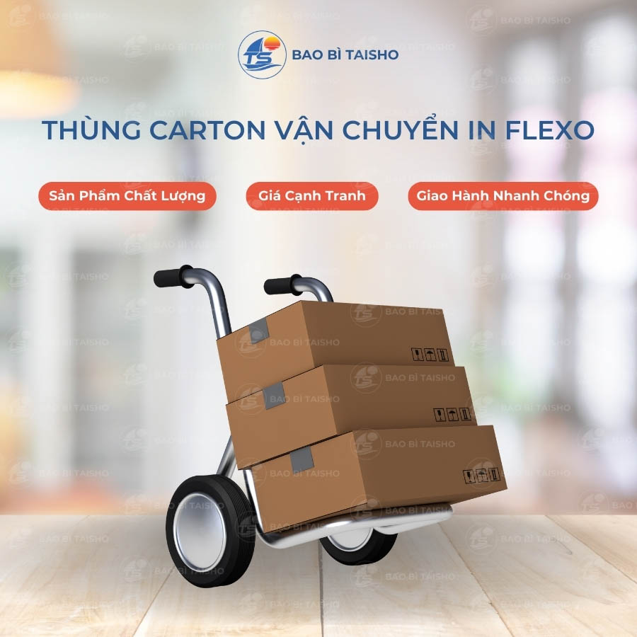 Thùng carton vận chuyển in Flexo