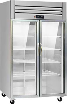 Tủ lạnh nhà bếp kỹ thuật 2 cánh kính
