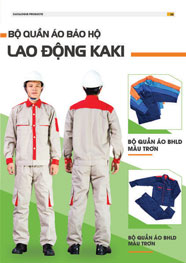 Bộ quần áo bảo hộ lao động Kaki