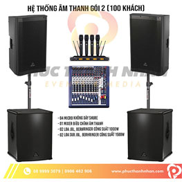 Hệ thống âm thanh gói 2 (100 khách)