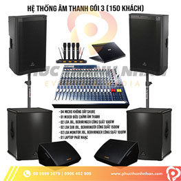 Hệ thống âm thanh gói 3 (150 khách)