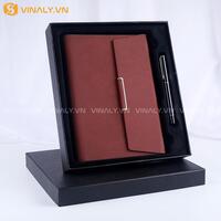 Bộ giftset sổ tay kèm bút cao cấp ép kim