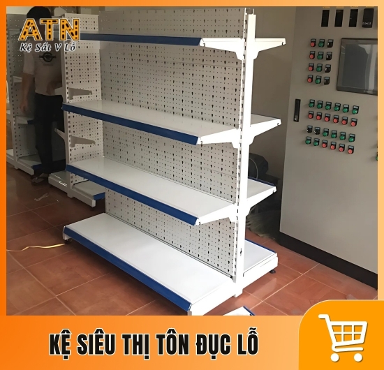 Kệ siêu thị tôn đục lỗ