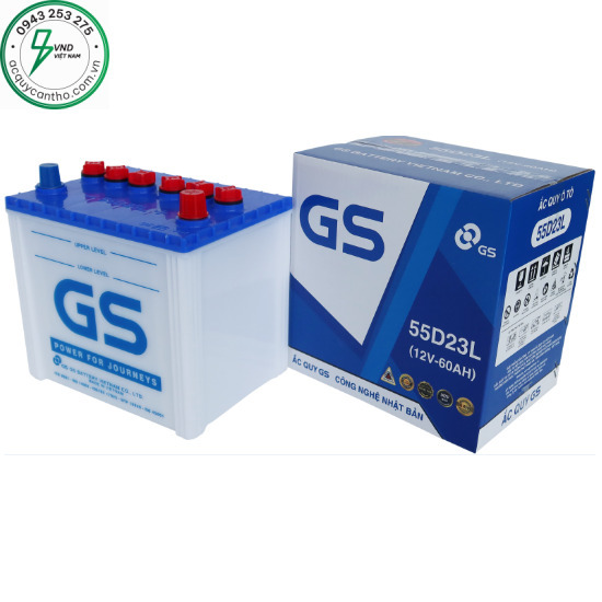 Ắc quy GS 55D23L (12V-60AH)