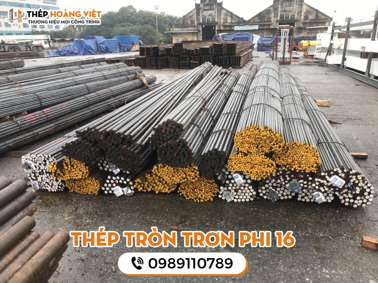 Thép tròn trơn phi 16