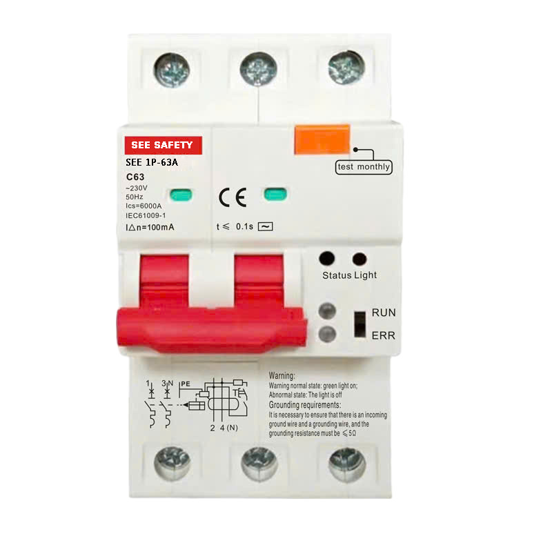 Thiết bị chống sốc điện cách ly 1 pha SEE 1P - 63A