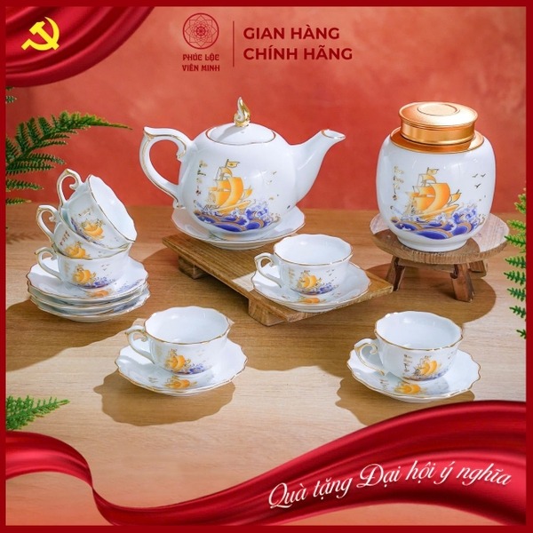Bộ ấm chén cao cấp LD066