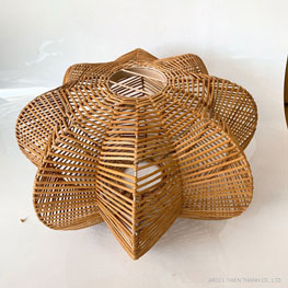 Rattan lampshade