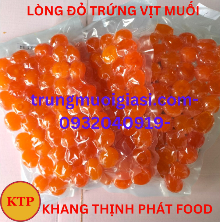 Lỏng đỏ trứng muối