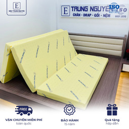 Nệm cao su non Trung Nguyên gấp 3 1m8 x 2m