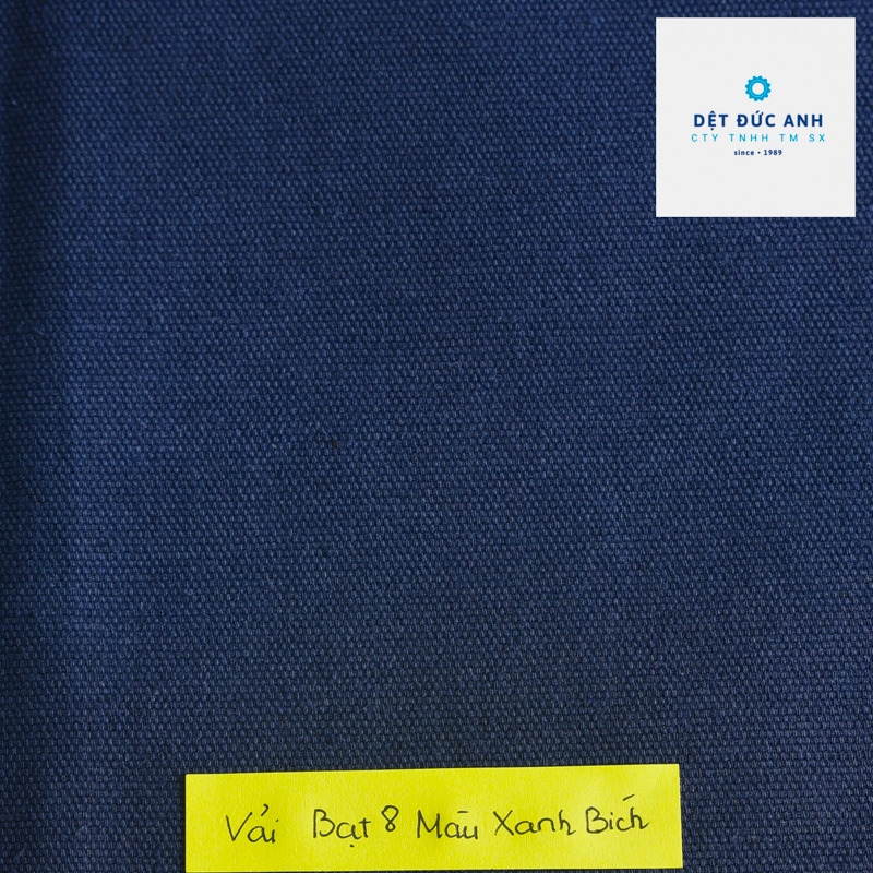 Vải bạt 8 màu xanh bích