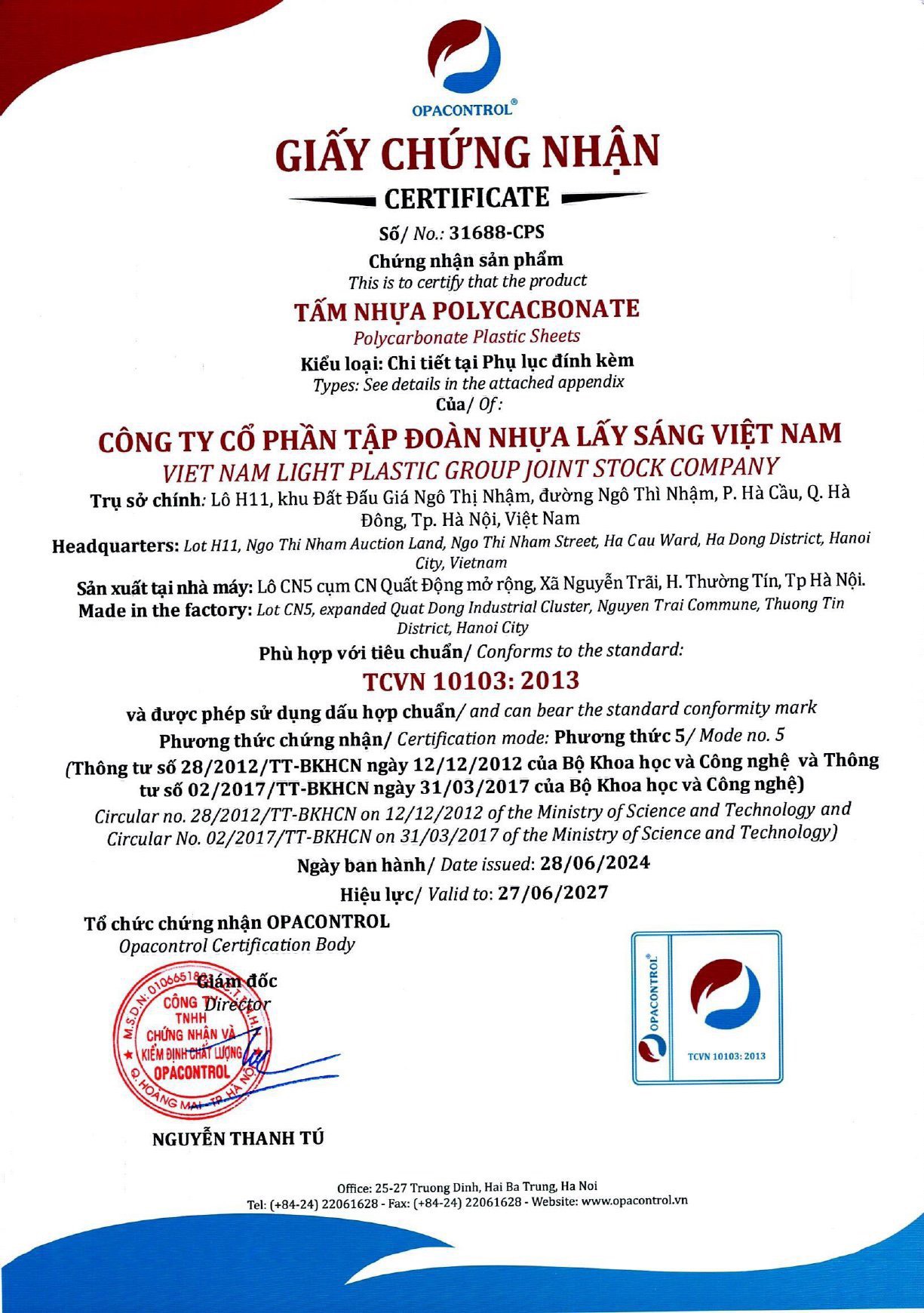 Chứng chỉ chứng nhận