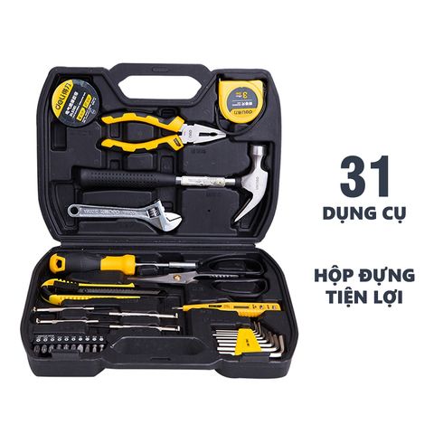 Bộ dụng cụ sửa đồ đa năng 31 chi tiết Deli