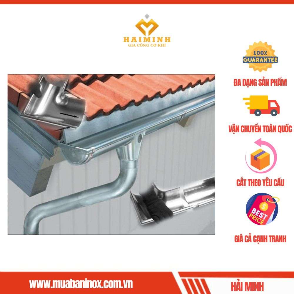 Màng xối inox 201