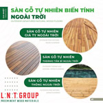 Sàn gỗ tự nhiên biến tính ngoài trời gia nhiệt