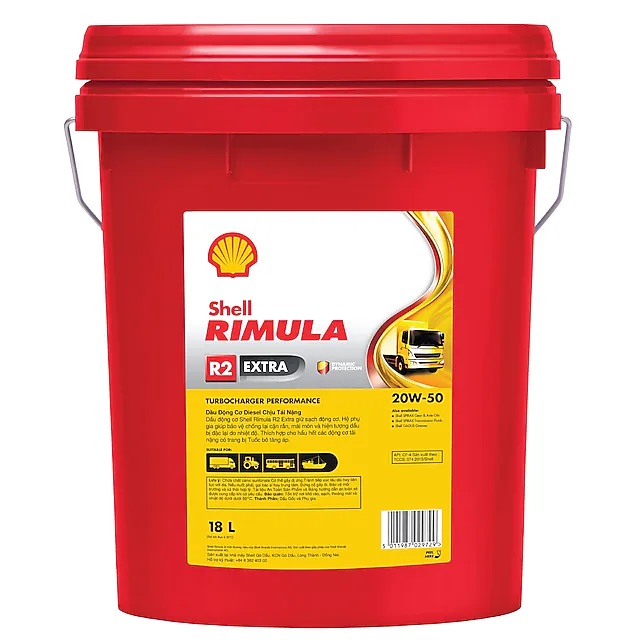 Dầu động cơ Shell Rimula R2 Extra 20W50 CF-4