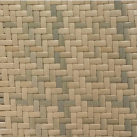 Mây đan khít nhựa chữ L màu vàng xanh