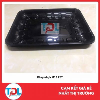 Khay nhựa M15 PET đen