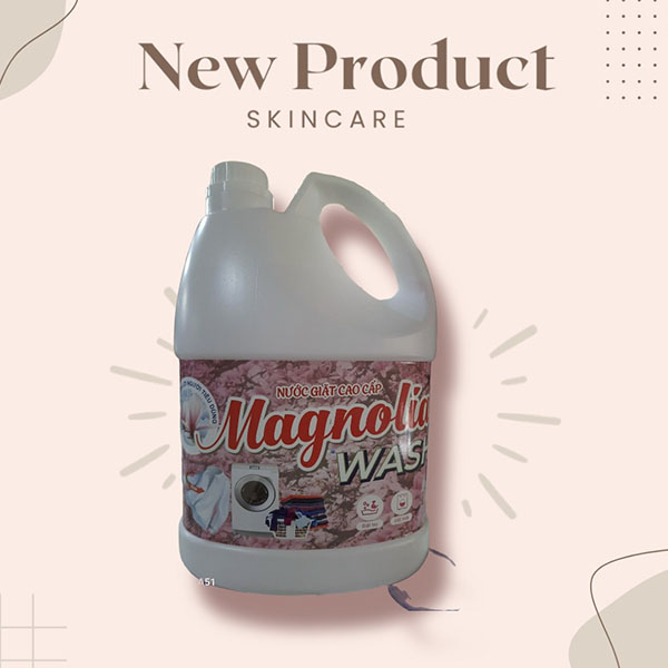 Nước giặt Magnolia hồng 4L